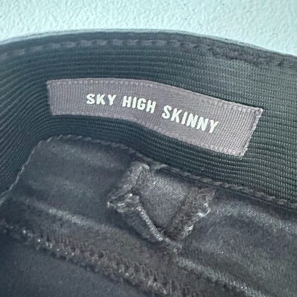 Torrid Womens 26 Tall Sky High Skinny Crop Washed Black Stretch Denim Jeans - Picture 6 of 7